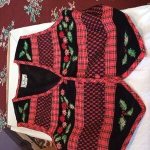 Tantrums women's small Christmas holiday vest (Rox382)